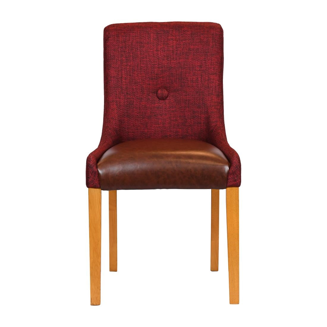 Bath Soft Oak Dining Chair with Scarlett Back & Espresso Seat (6 Pack)