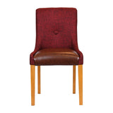 Bath Soft Oak Dining Chair with Scarlett Back & Espresso Seat (6 Pack)