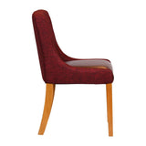 Bath Soft Oak Dining Chair with Scarlett Back & Espresso Seat (6 Pack)