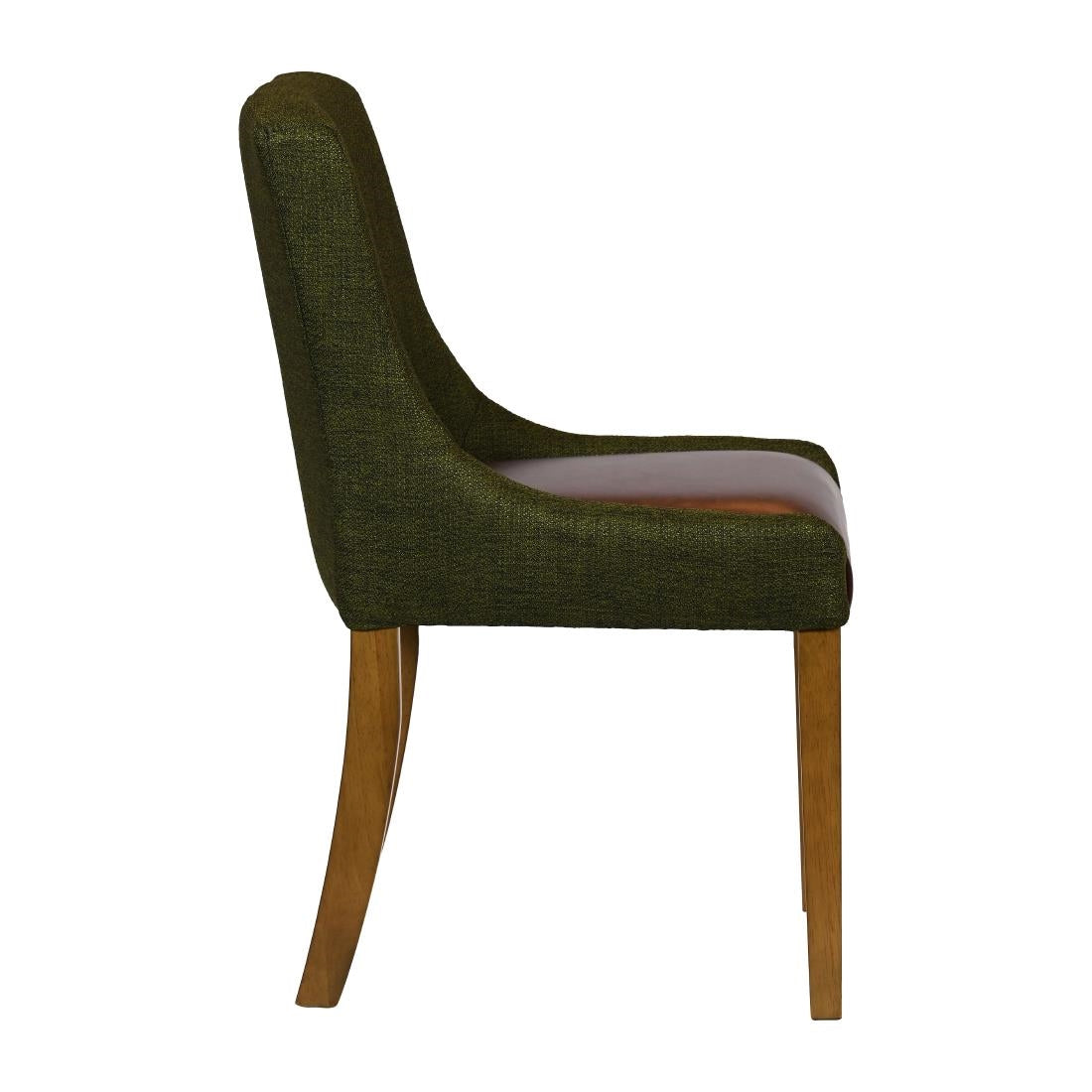 Bath Weathered Oak Dining Chair with Forest Back & Espresso Seat (6 Pack)