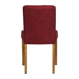 Bath Weathered Oak Dining Chair with Scarlett Back & Espresso Seat (6 Pack)