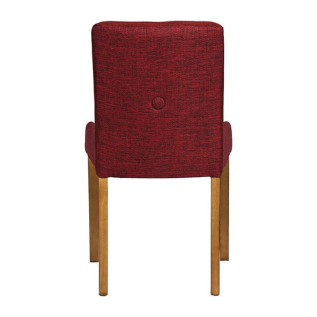 Bath Weathered Oak Dining Chair with Scarlett Back & Espresso Seat (6 Pack)