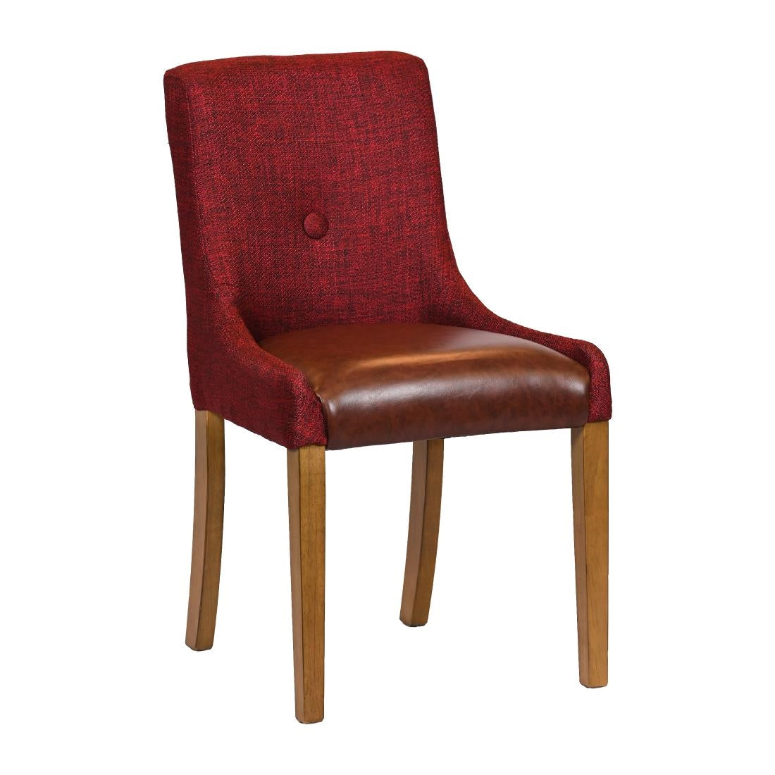 Bath Weathered Oak Dining Chair with Scarlett Back & Espresso Seat (6 Pack)