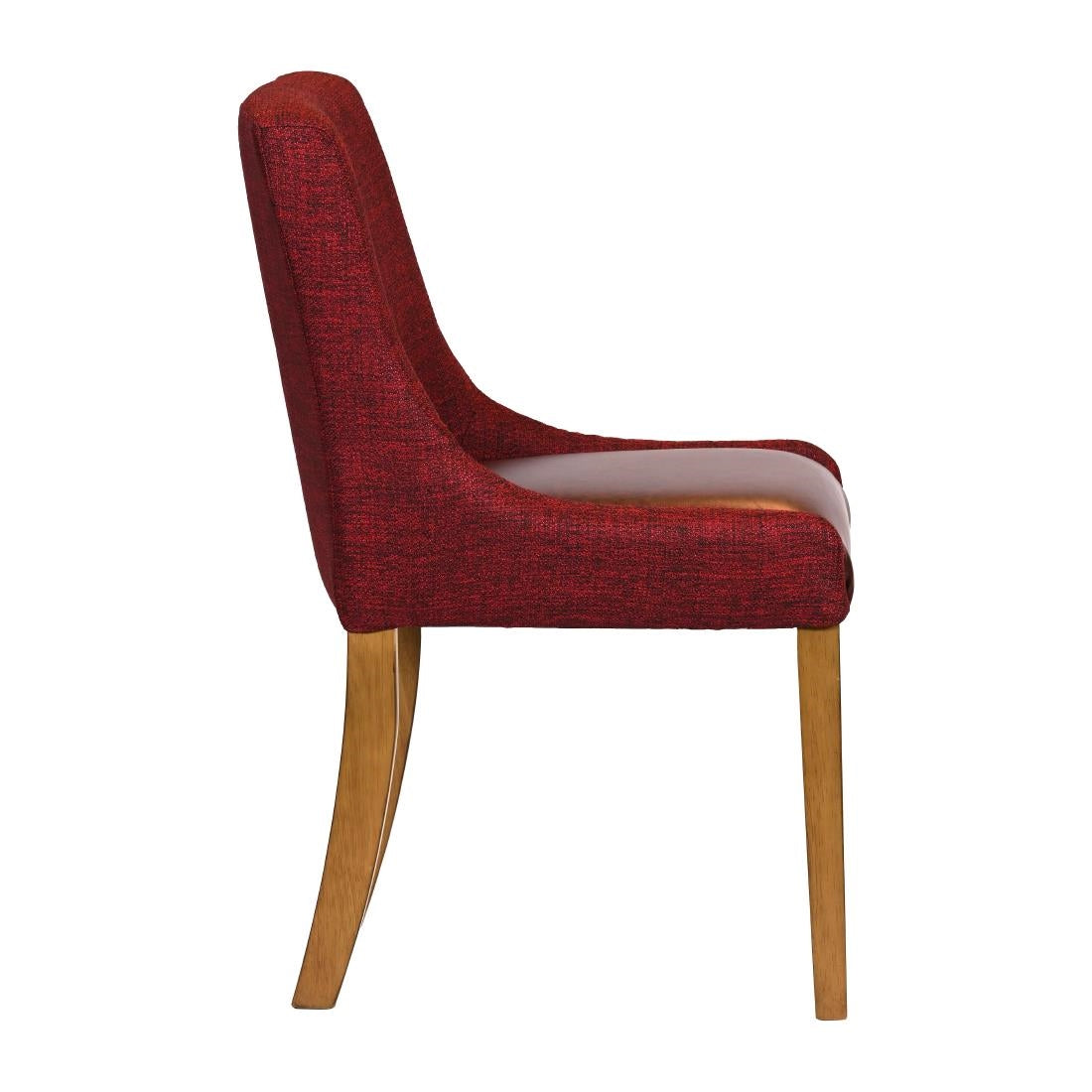 Bath Weathered Oak Dining Chair with Scarlett Back & Espresso Seat (6 Pack)
