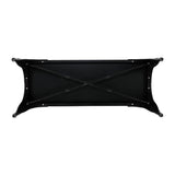 Bolero Bistro Metal Benches Black 1000mm (2 Pack)