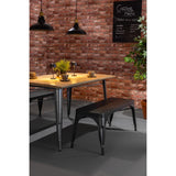 Bolero Bistro Metal Benches Gunmetal 1000mm (2 Pack)