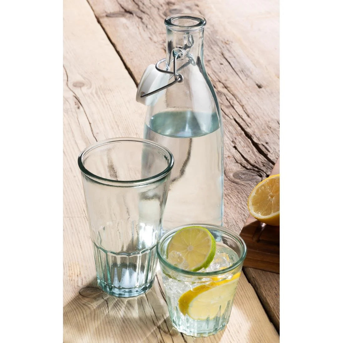Olympia Recycled Glasses Fluted Hi Ball Tumblers 500ml (6 Pack)