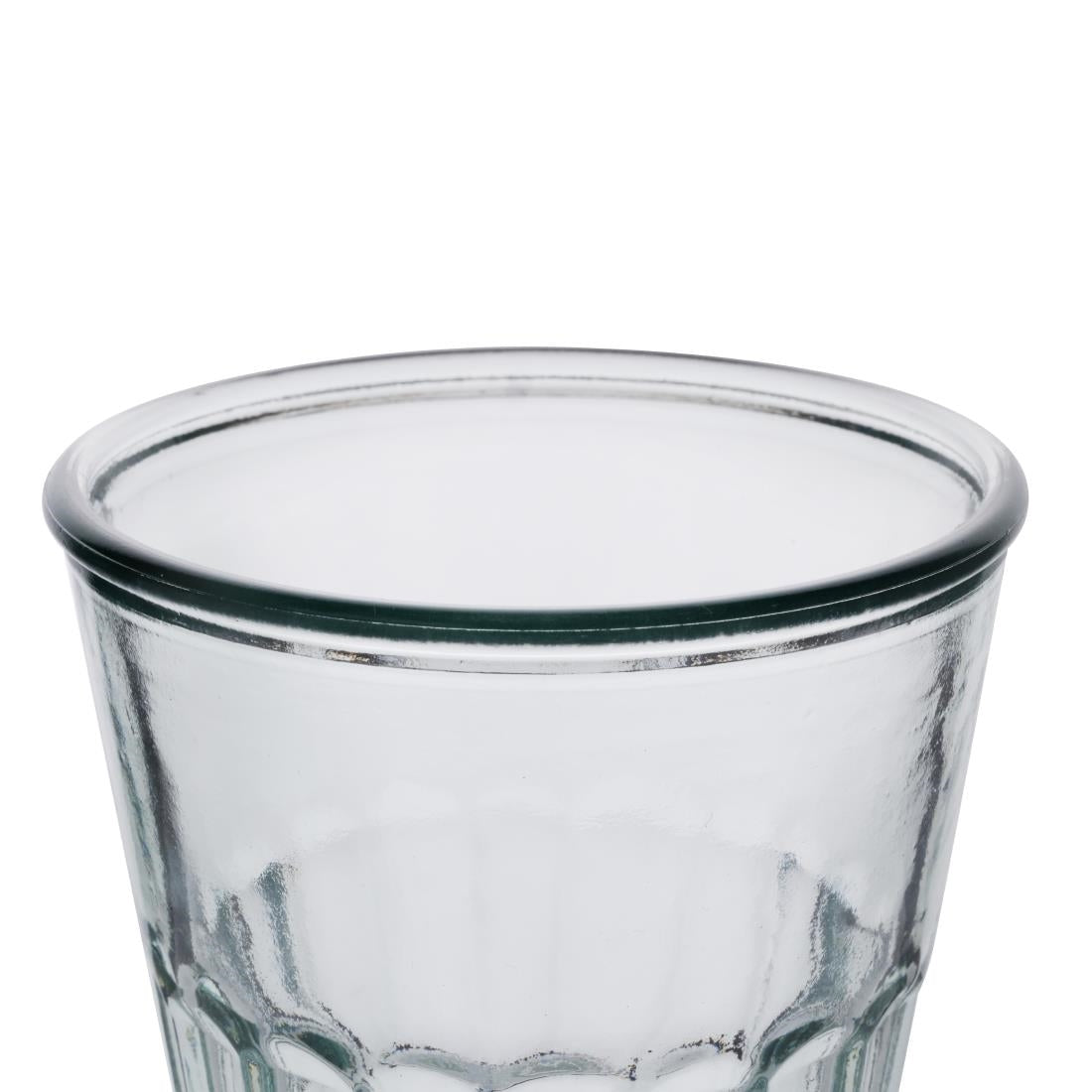 Olympia Recycled Glass Fluted Rocks Tumblers 250ml (6 Pack)