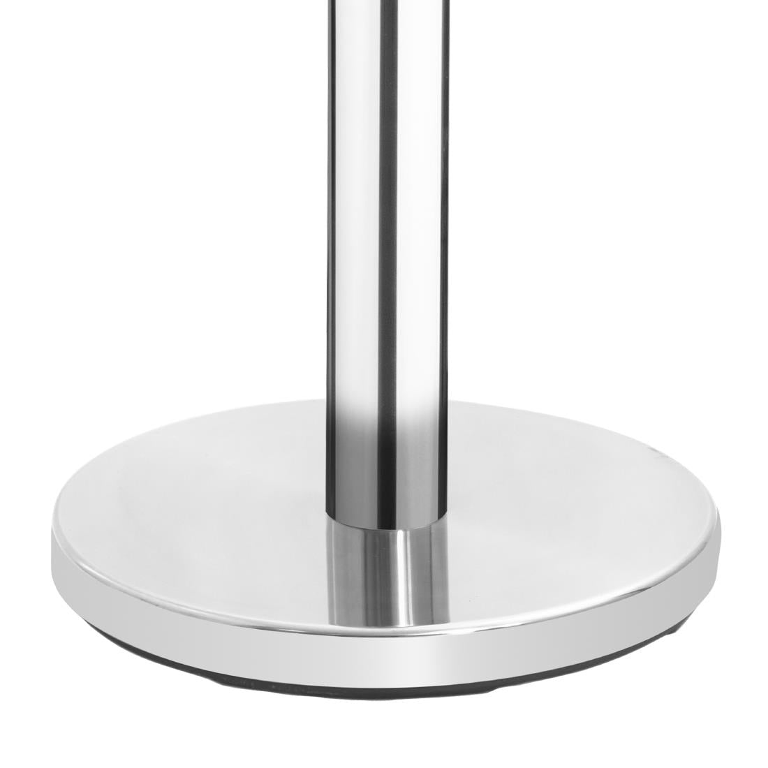 Bolero Polished Stainless Steel Black Strap Barriers 3m (2 Pack)