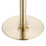 Bolero Flat Base Barrier Banner Posts Brushed Brass (2 Pack)