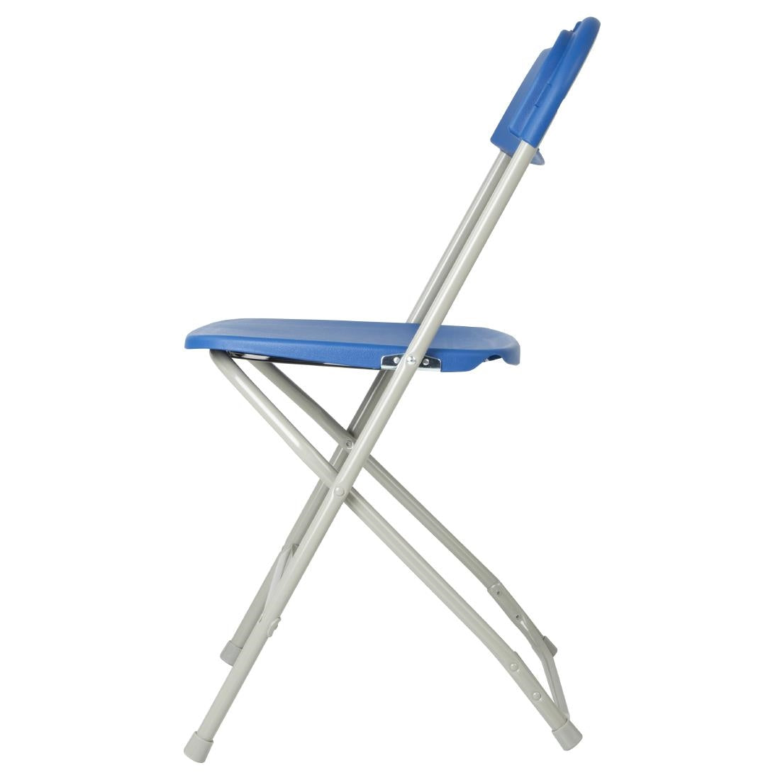 Bolero Folding Polypropylene Chairs Blue (10 Pack)