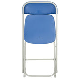 Bolero Folding Polypropylene Chairs Blue (10 Pack)
