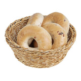 Olympia Polywicker Round Basket Light Brown 220mm