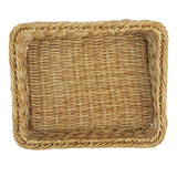 Olympia Polywicker Rectangular Display Basket Light Brown 360x300mm