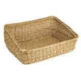 Olympia Polywicker Rectangular Display Basket Light Brown 525x385mm