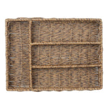 Olympia Polywicker Cutlery Organiser Dark Brown 340x250mm
