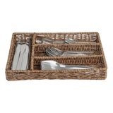 Olympia Polywicker Cutlery Organiser Dark Brown 340x250mm