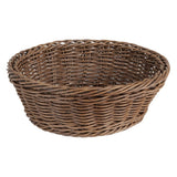 Olympia Polywicker Round Basket Dark Brown 220mm