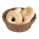 Olympia Polywicker Round Basket Dark Brown 220mm