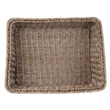 Olympia Polywicker Rectangular Display Basket Dark Brown 525x385mm