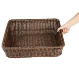 Olympia Polywicker Rectangular Display Basket Dark Brown 525x385mm