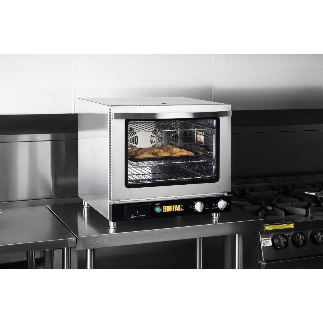 Buffalo Bakery Convection Oven with Steam 66Ltr