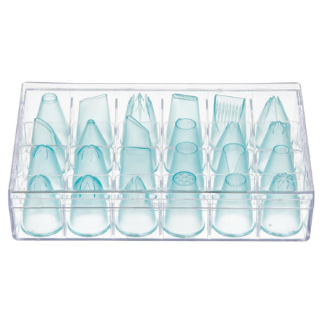 Vogue Polycarbonate Cake Decorating Tips ( 24 Pack)