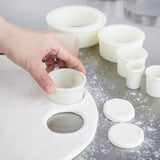 Vogue Plain Round Nylon Pastry Cutters ( 9 Pack)