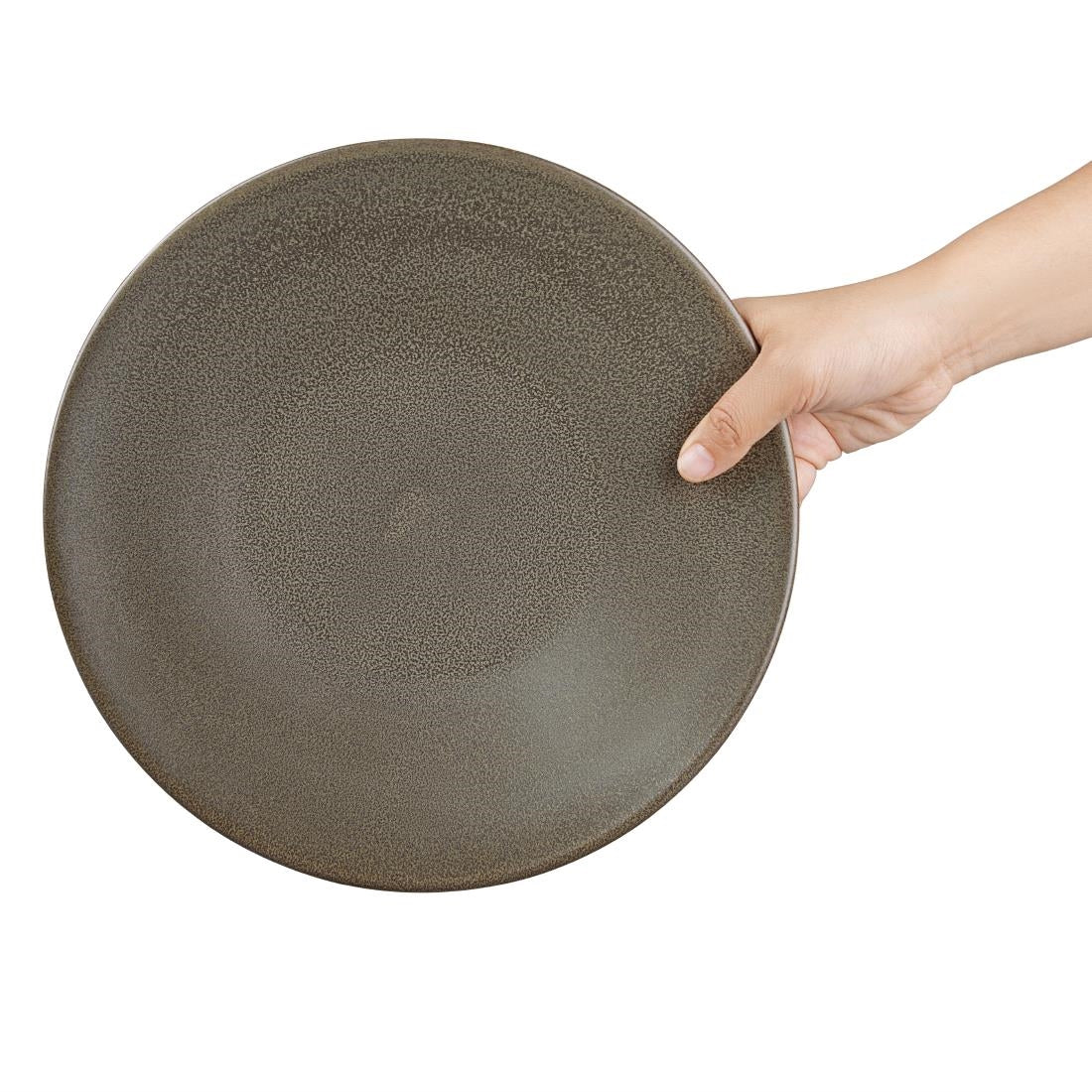 Olympia Ember Coupe Plates Mahogany 275mm (4 Pack)