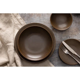 Olympia Ember Low Coupe Bowls Mahogany 230mm (4 Pack)