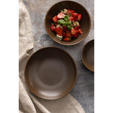 Olympia Ember Low Coupe Bowls Mahogany 230mm (4 Pack)