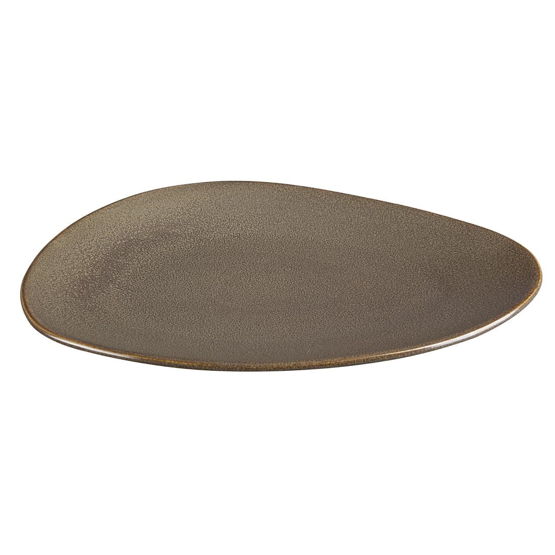 Olympia Ember Triangle Plates Mahogany 308x255mm (4 Pack)