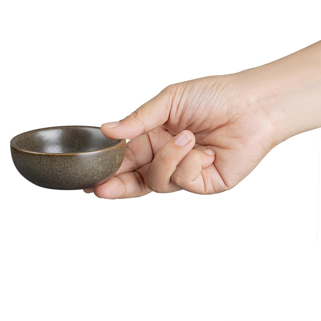 Olympia Ember Dipping Dishes Mahogany 78mm (8 Pack)