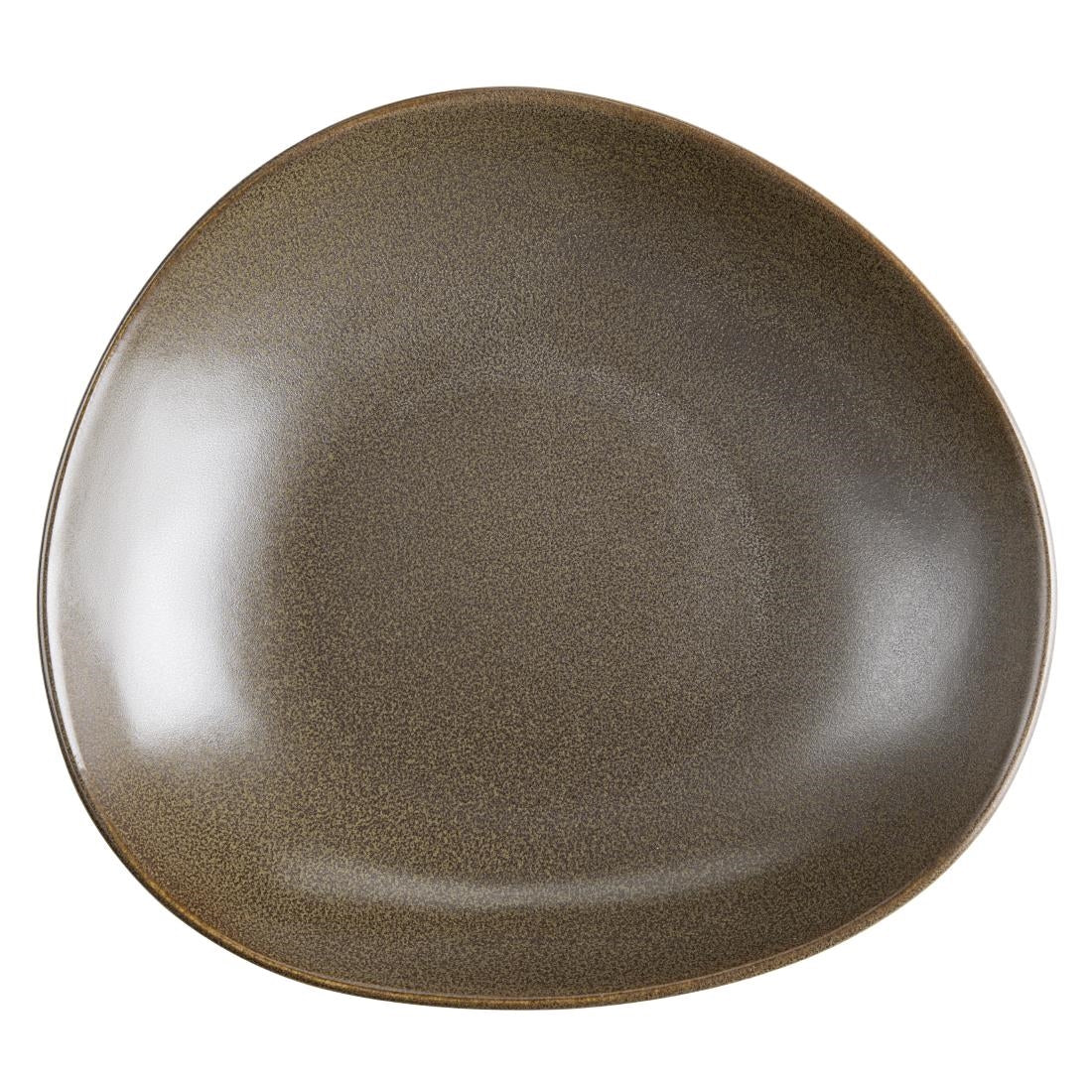 Olympia Ember Triangle Bowls Mahogany 245x220mm (4 Pack)