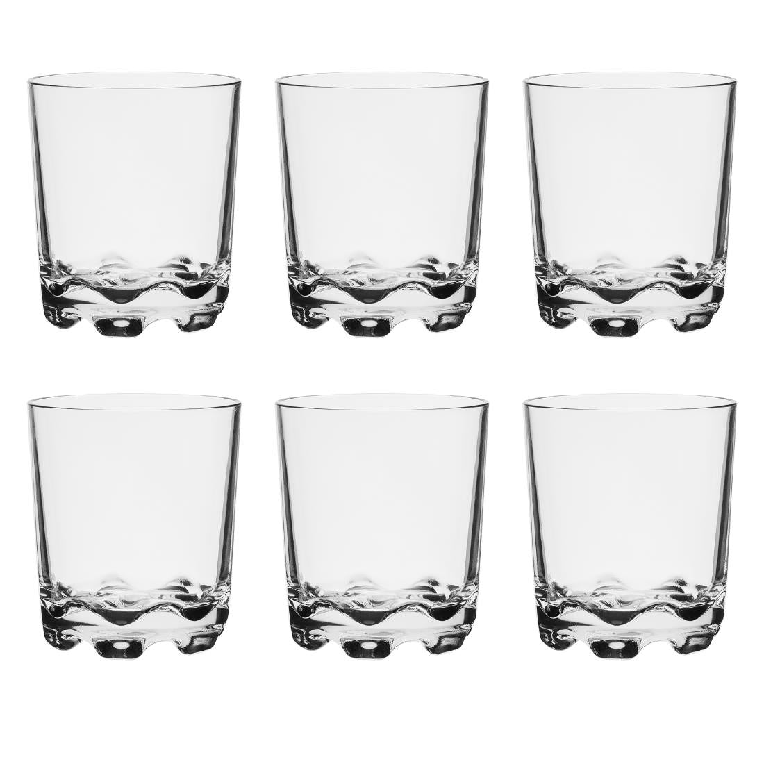 Olympia Kristallon Aspen Polycarbonate Rocks Tumblers 320ml (6 Pack)