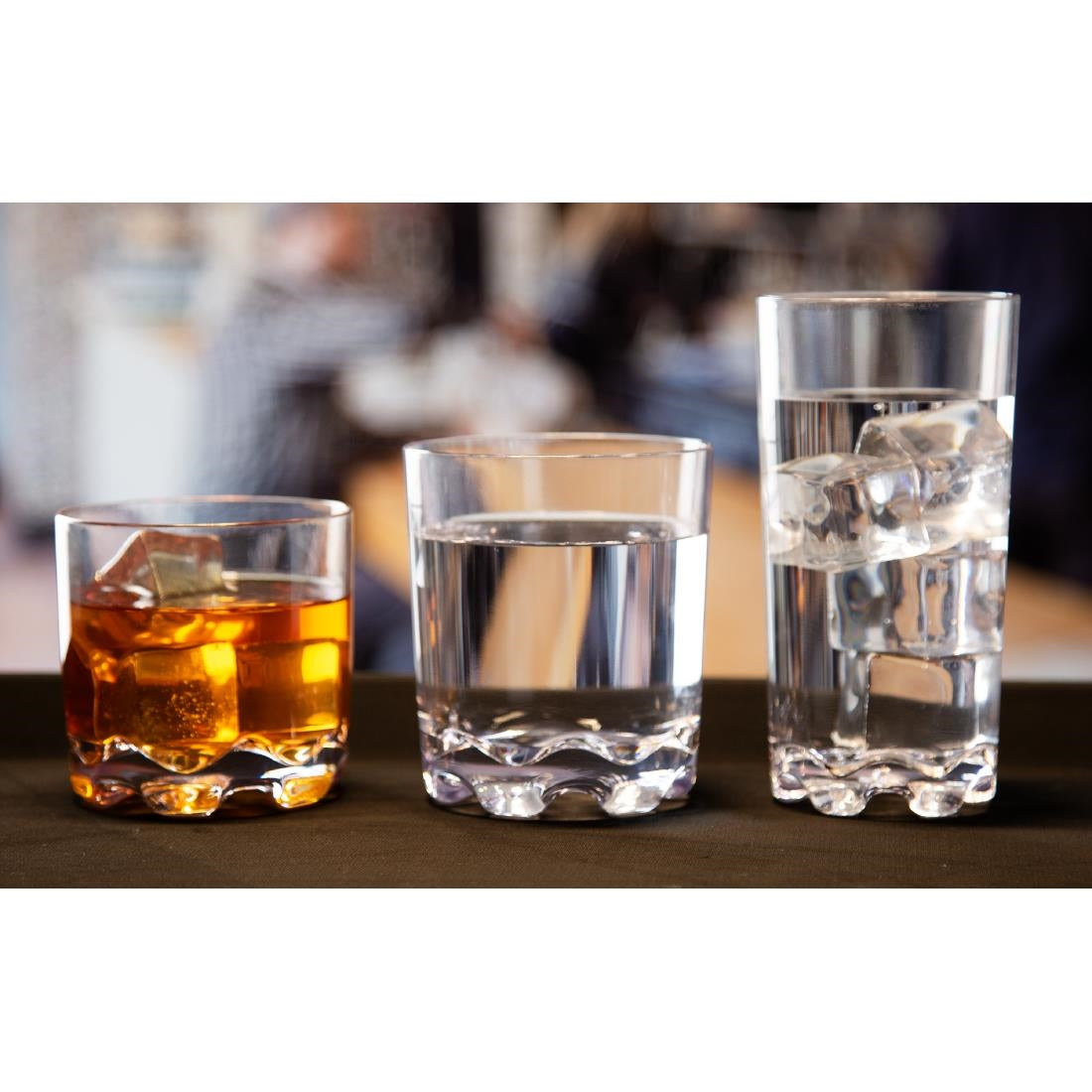 Olympia Kristallon Aspen Polycarbonate Rocks Tumblers 260ml (6 Pack)