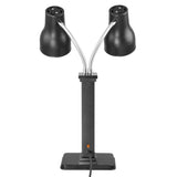 Buffalo Double Heat Lamp Carving Station Matt Black 2x250W