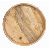 Olympia Mango Wood Round Deep Sided Tray 400mm
