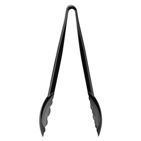 Nisbets Essentials 9" Polycarbonate Tongs Black (6 Pack)