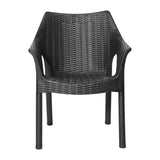 Bolero Elements Polypropylene Armchairs Black (4 Pack)