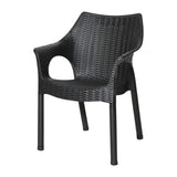 Bolero Elements Polypropylene Armchairs Black (4 Pack)