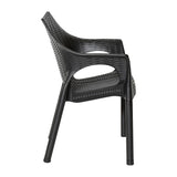 Bolero Elements Polypropylene Armchairs Black (4 Pack)