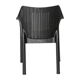 Bolero Elements Polypropylene Armchairs Black (4 Pack)