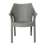 Bolero Elements Polypropylene Armchairs Olive Green (4 Pack)
