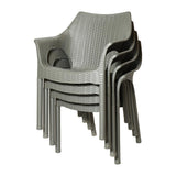 Bolero Elements Polypropylene Armchairs Olive Green (4 Pack)
