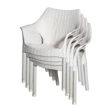 Bolero Elements Polypropylene Armchairs Snow (4 Pack)