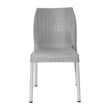 Bolero Elements Polypropylene Rattan Side Chairs Grey (4 Pack)