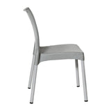 Bolero Elements Polypropylene Rattan Side Chairs Grey (4 Pack)