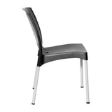 Bolero Elements Polypropylene Plain Side Chairs Black (4 Pack)