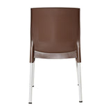 Bolero Elements Polypropylene Plain Side Chairs Dark Brown (4 Pack)